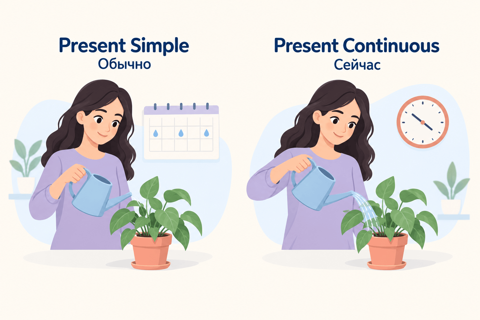 Present Simple и Present Continuous_1